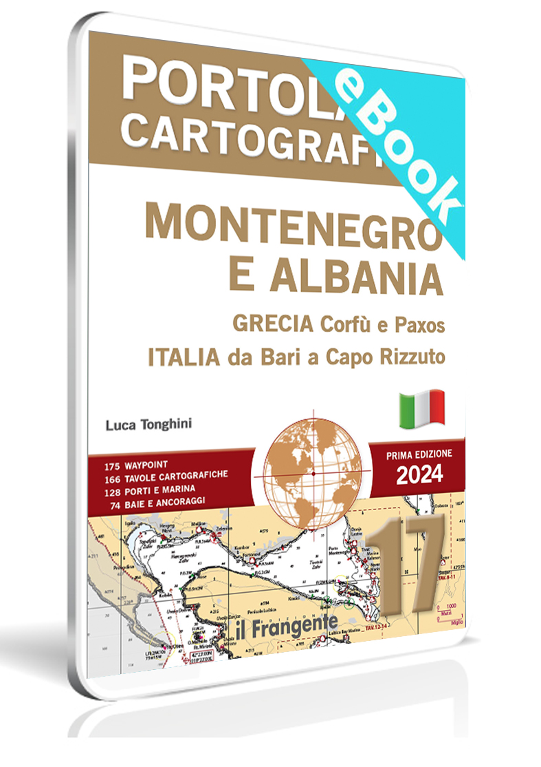 Copertina portolano cartografico 17 Montenegro e Albania