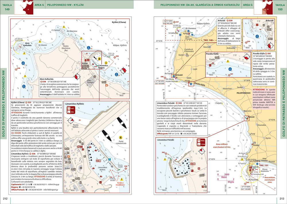 FR137 9788836103065 grecia isole ioniche golfo patrasso portolano cartografico IN08