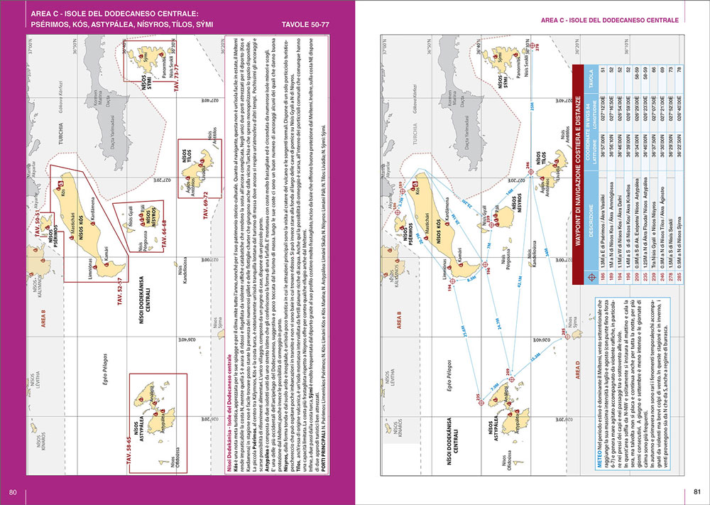 FR139 9788836103089 portolano cartografico 8 grecia egea creta isole del dodecaneso samos ikaria fourni IN03