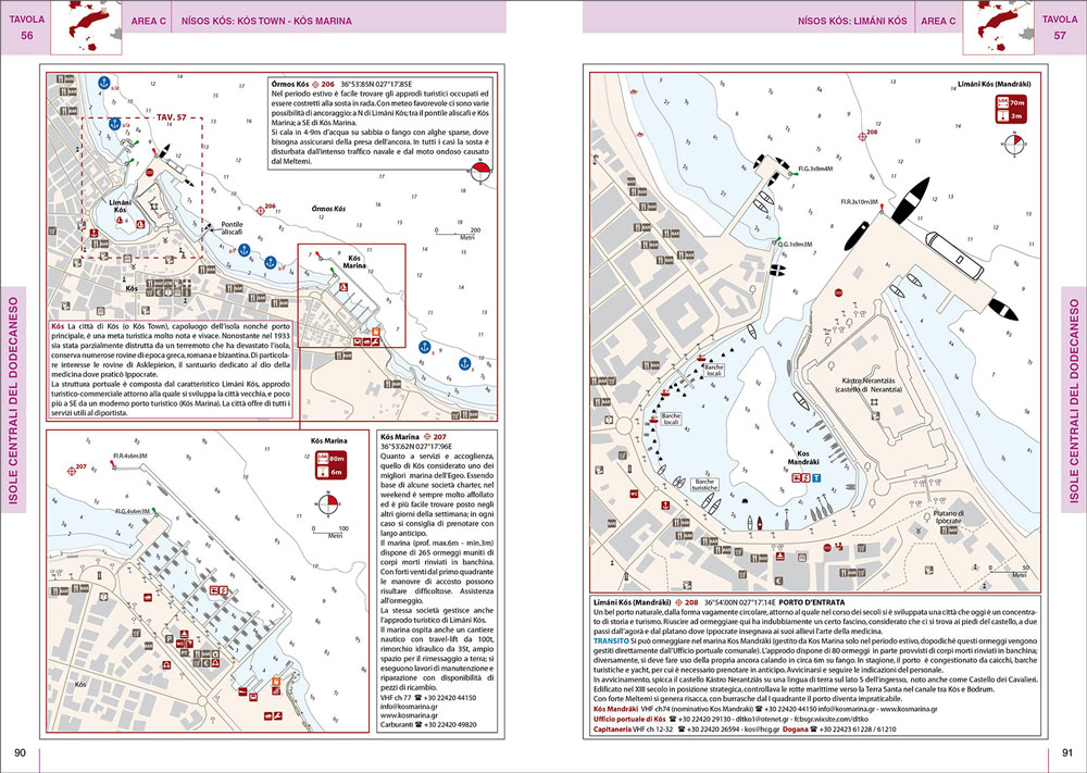 FR139 9788836103089 portolano cartografico 8 grecia egea creta isole del dodecaneso samos ikaria fourni IN04