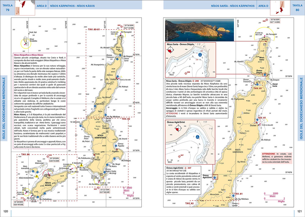FR139 9788836103089 portolano cartografico 8 grecia egea creta isole del dodecaneso samos ikaria fourni IN05