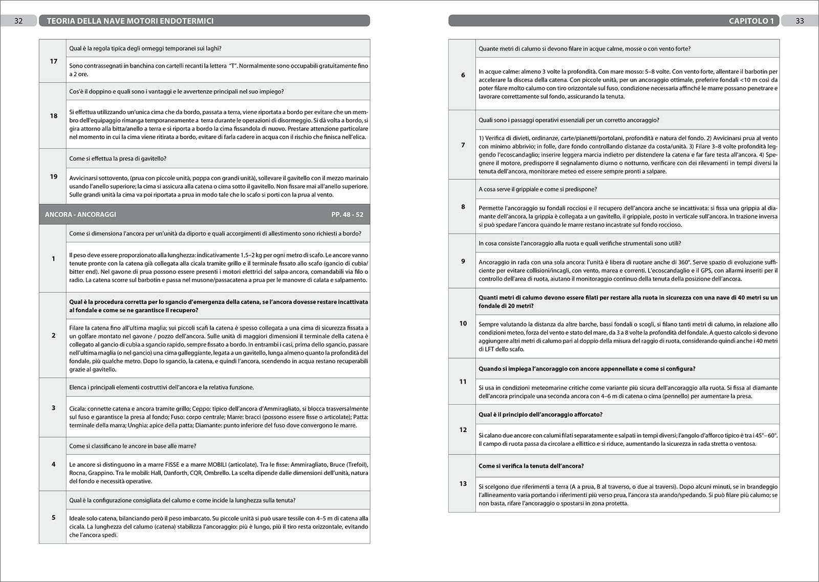 MF144 9788836103331 questionario verifica ufficiale diporto manuale IN01